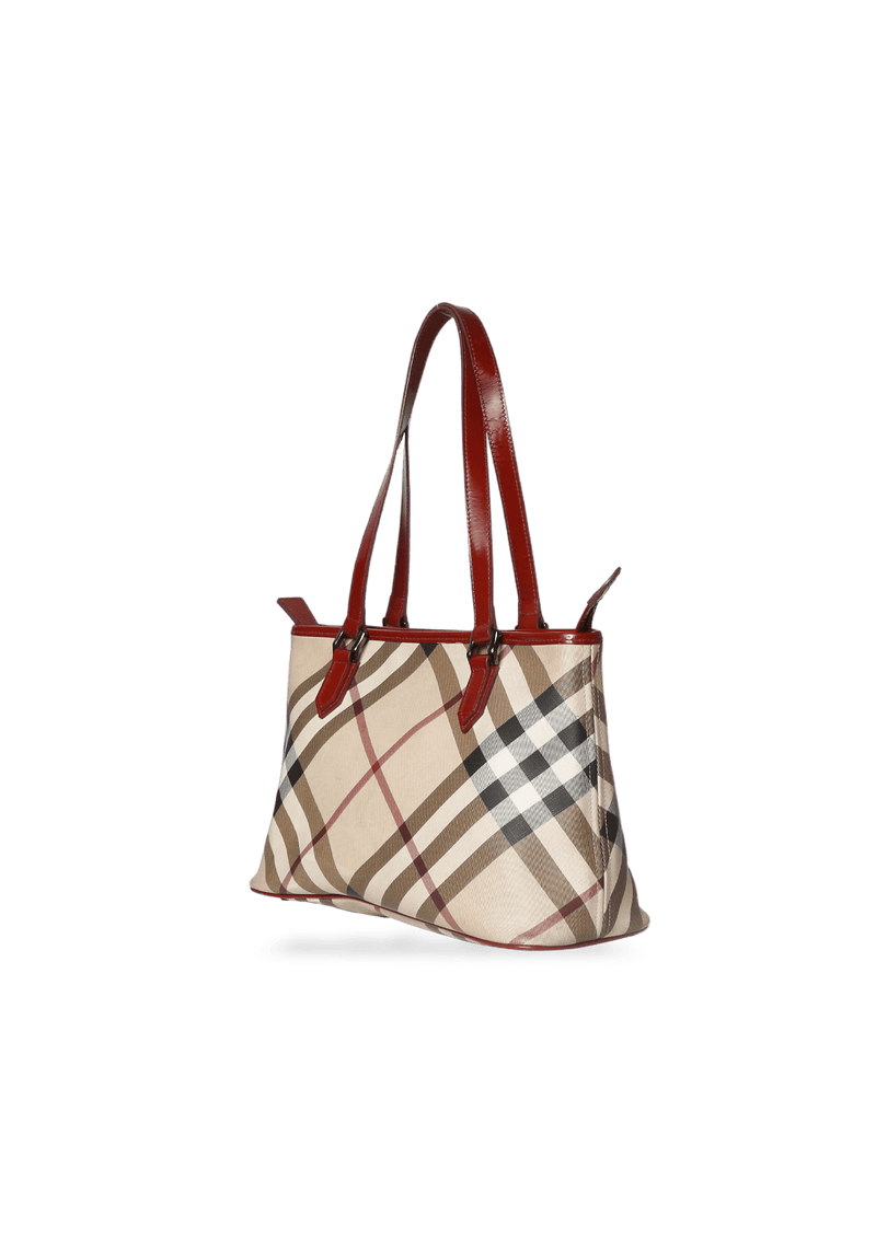 CANTERBURY NOVA CHECK CANVAS TOTE