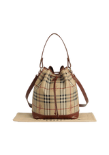 HAYMARKET CHECK BUCKET BAG