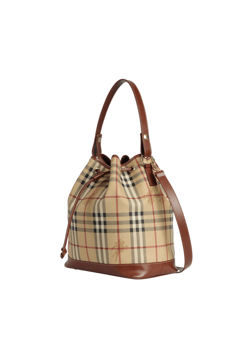 HAYMARKET CHECK BUCKET BAG