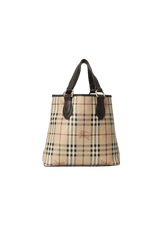 HAYMARKET CHECK CANVAS TOTE