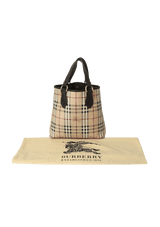 HAYMARKET CHECK CANVAS TOTE