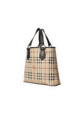 HAYMARKET CHECK CANVAS TOTE