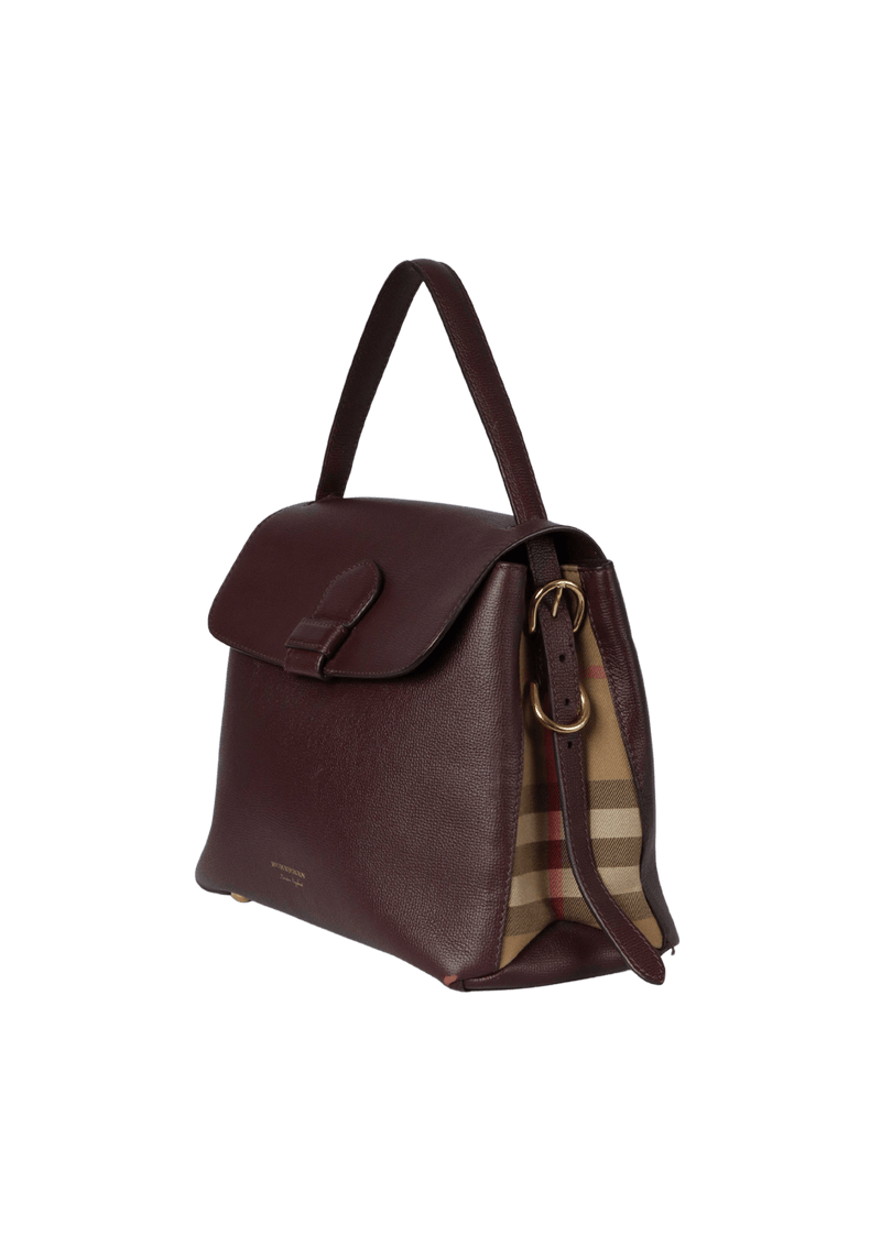 BOLSA BURBERRY HOUSE CHECK CAMBERLEY BAG VINHO ORIGINAL Gringa