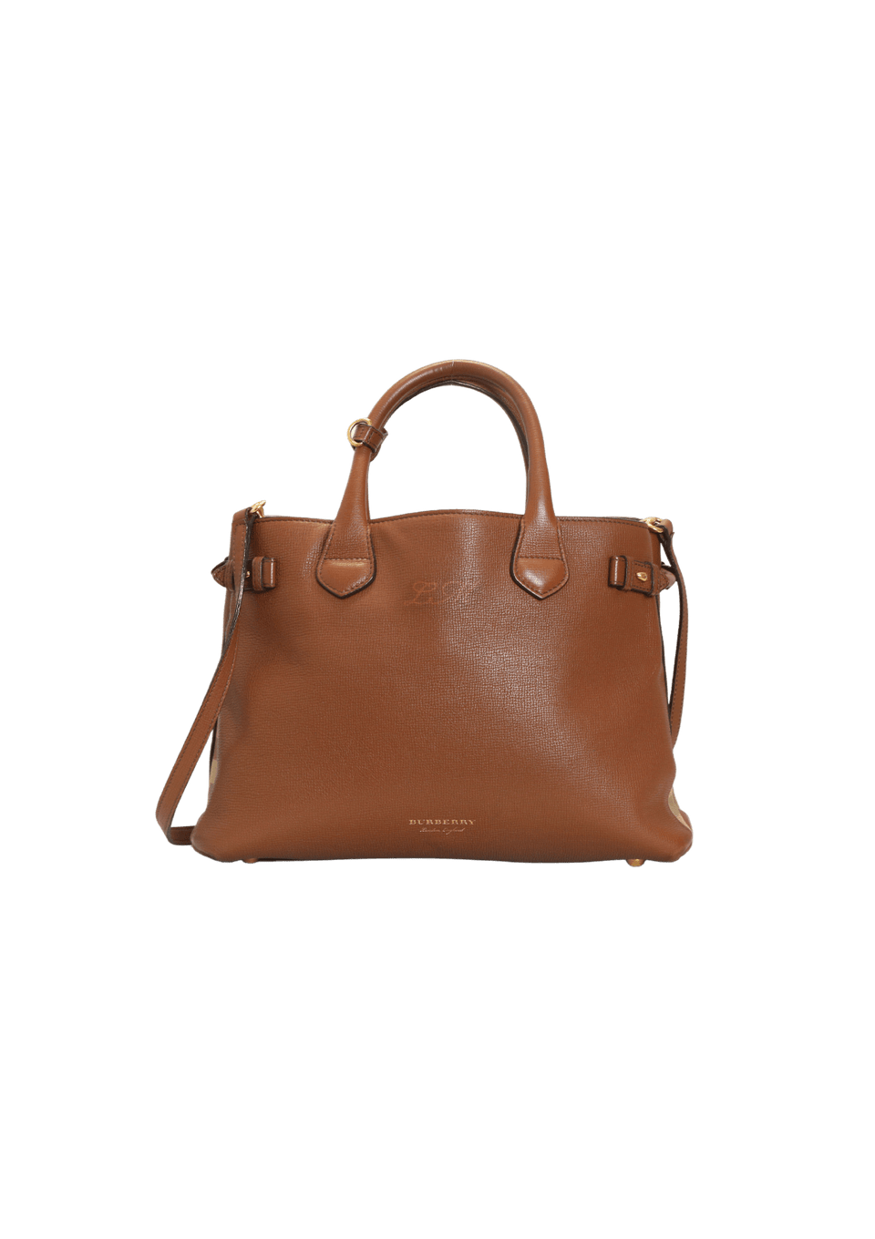 BOLSA BURBERRY HOUSE CHECK TRIMMED BANNER MARROM ORIGINAL – Gringa