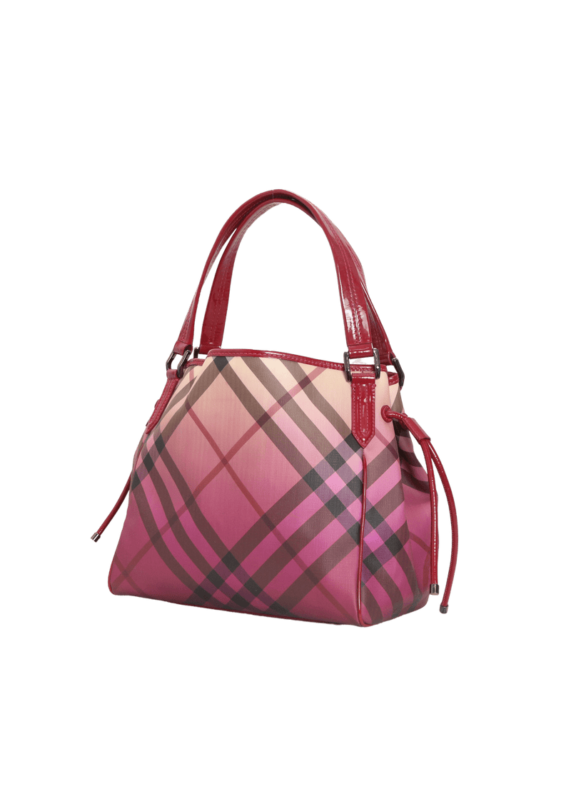 BOLSA BURBERRY NOVA CHECK BILMORE VINHO ORIGINAL Gringa