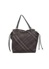 NYLON CHECK BUCKLEIGH TOTE