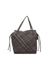 NYLON CHECK BUCKLEIGH TOTE