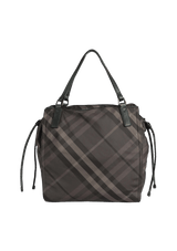 NYLON CHECK BUCKLEIGH TOTE