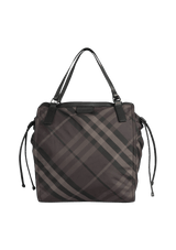 NYLON CHECK BUCKLEIGH TOTE