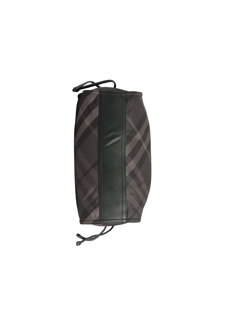 NYLON CHECK BUCKLEIGH TOTE