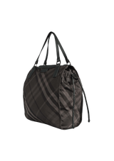 NYLON CHECK BUCKLEIGH TOTE