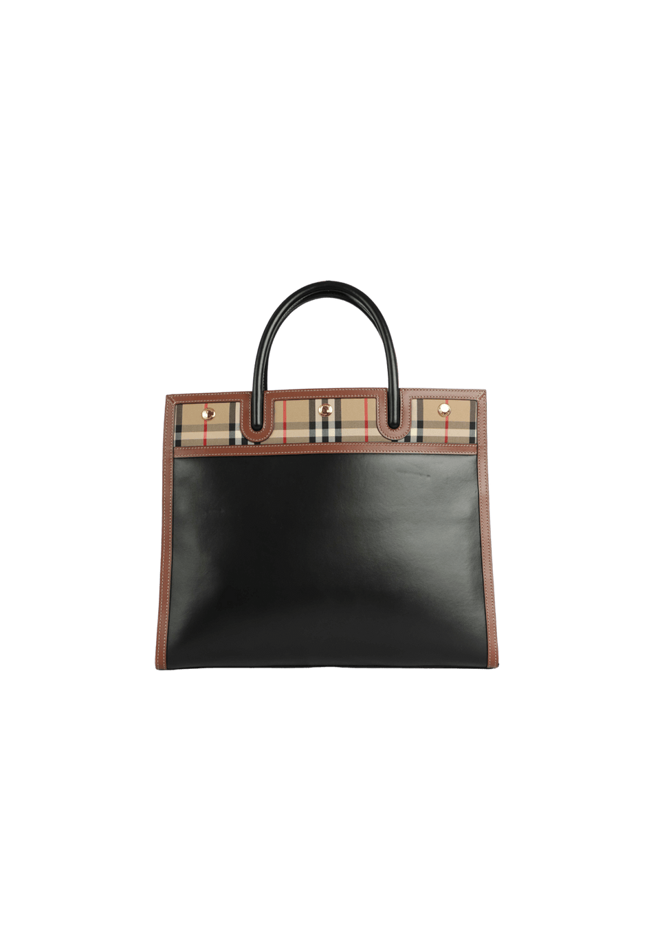 BOLSA BURBERRY VINTAGE CHECK TITLE BAG PRETO ORIGINAL – Gringa