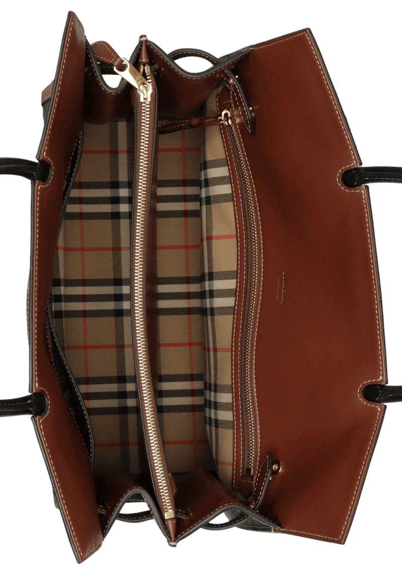 BOLSA BURBERRY VINTAGE CHECK TITLE BAG PRETO ORIGINAL Gringa