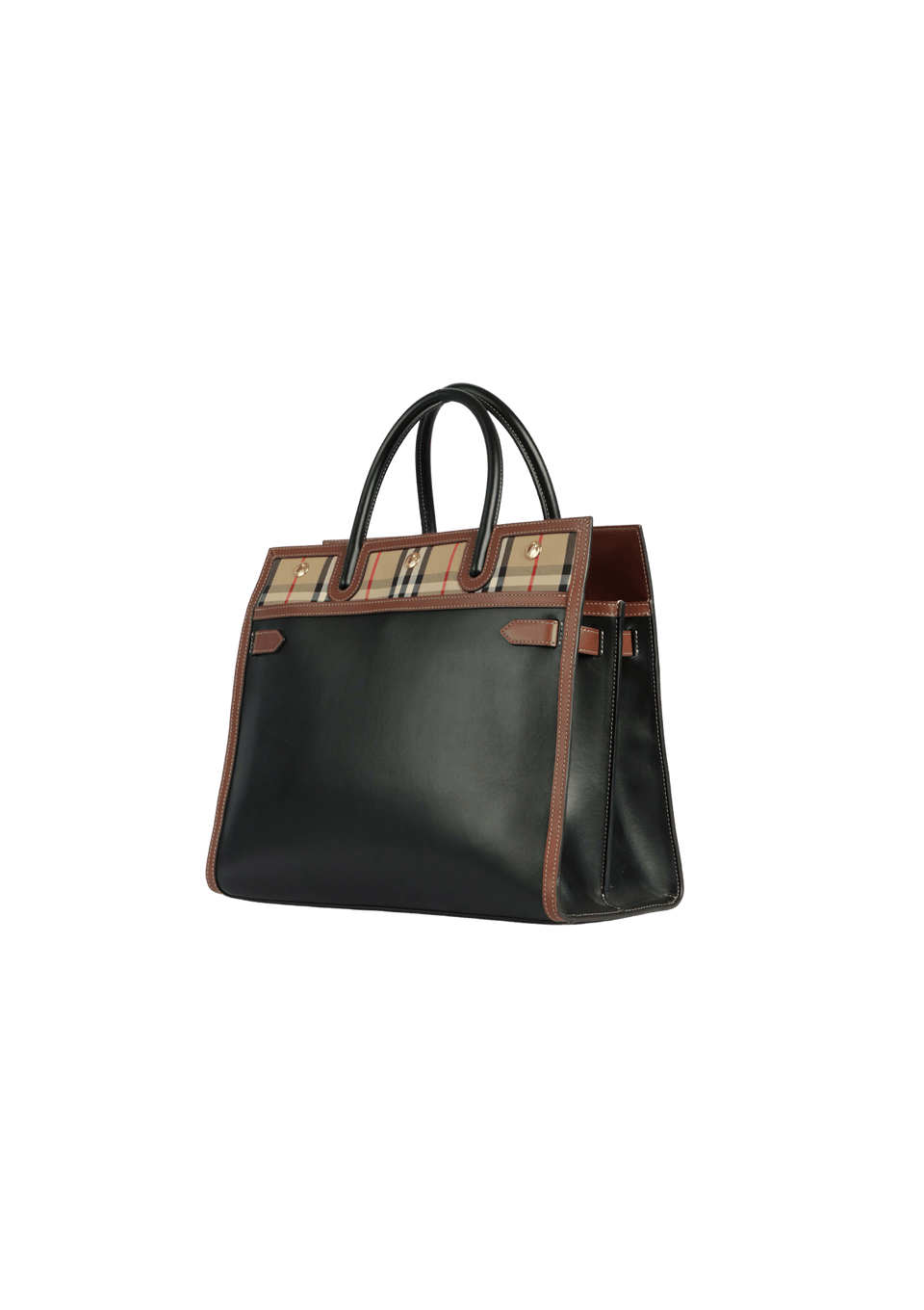 BOLSA BURBERRY VINTAGE CHECK TITLE BAG PRETO ORIGINAL – Gringa