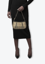 VINTAGE HAYMARKET CHECK POCHETTE BAG