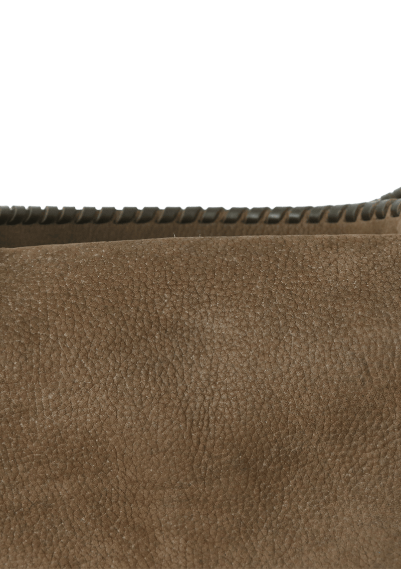 GRAINED LEATHER FLAP BAG