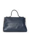 GRAINED LEATHER TOP HANDLE BAG