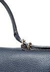 GRAINED LEATHER TOP HANDLE BAG