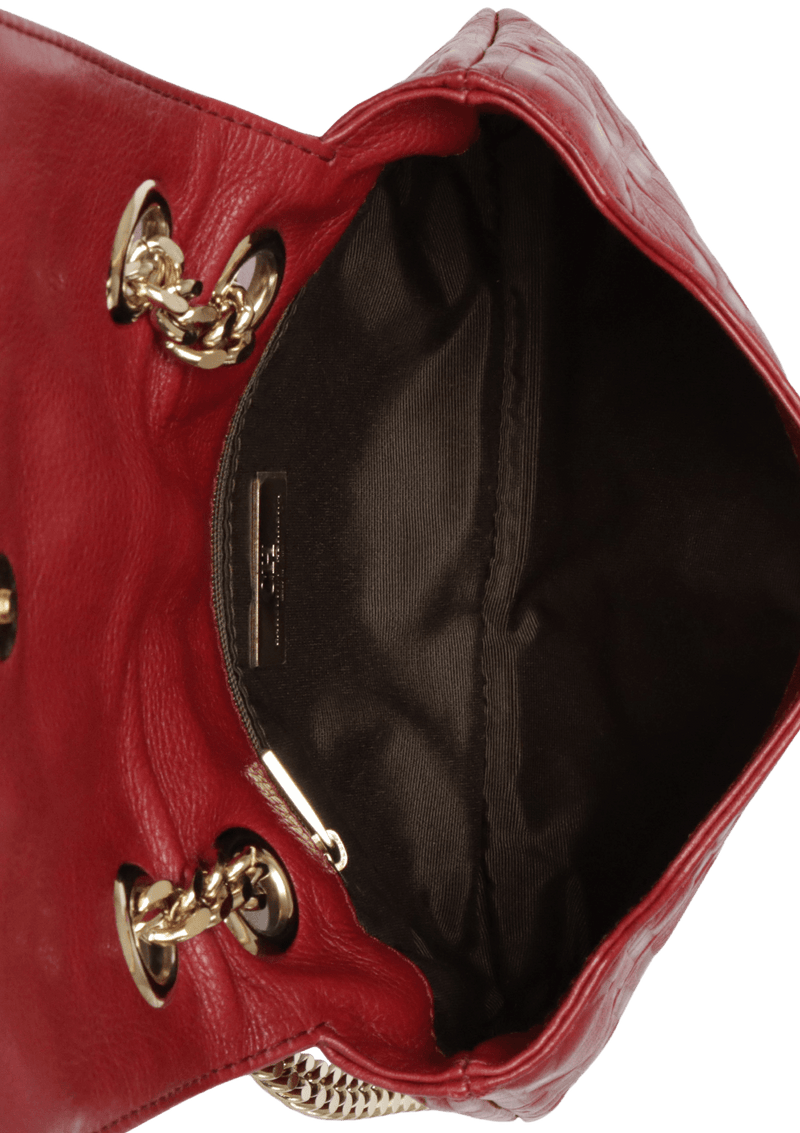 LEATHER BOW BAG