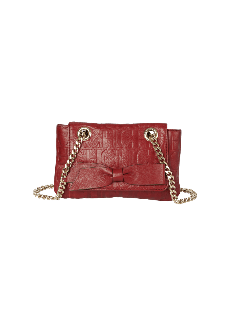 LEATHER BOW BAG