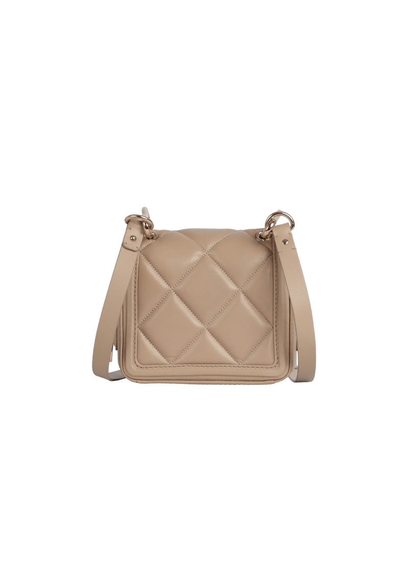 LEATHER FLAP BAG