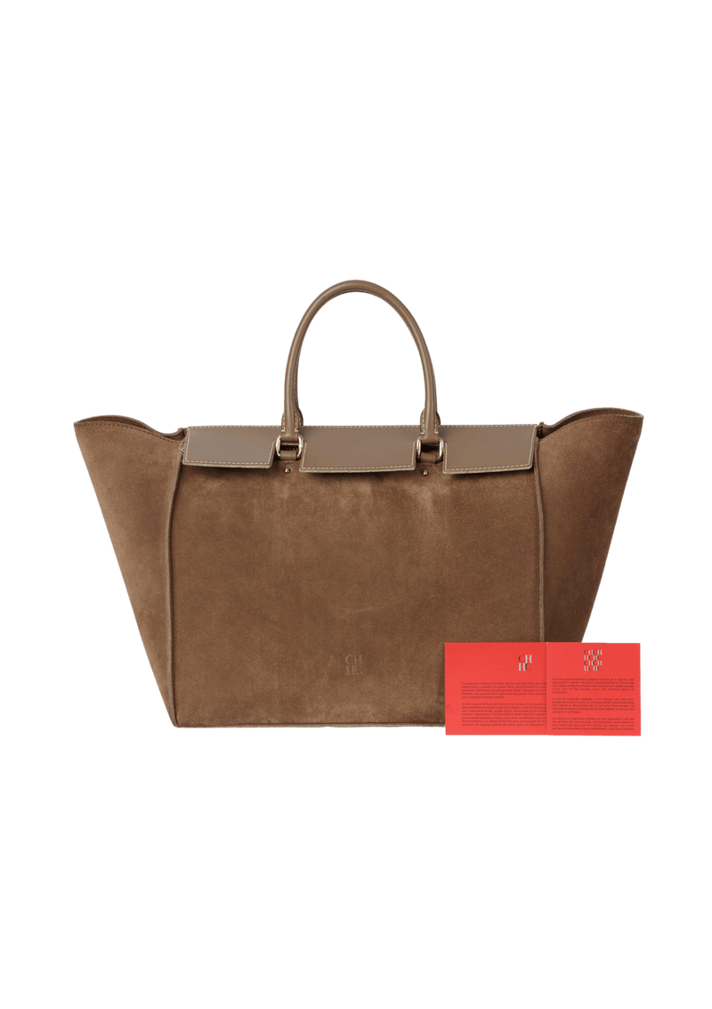 SUEDE TOTE BAG