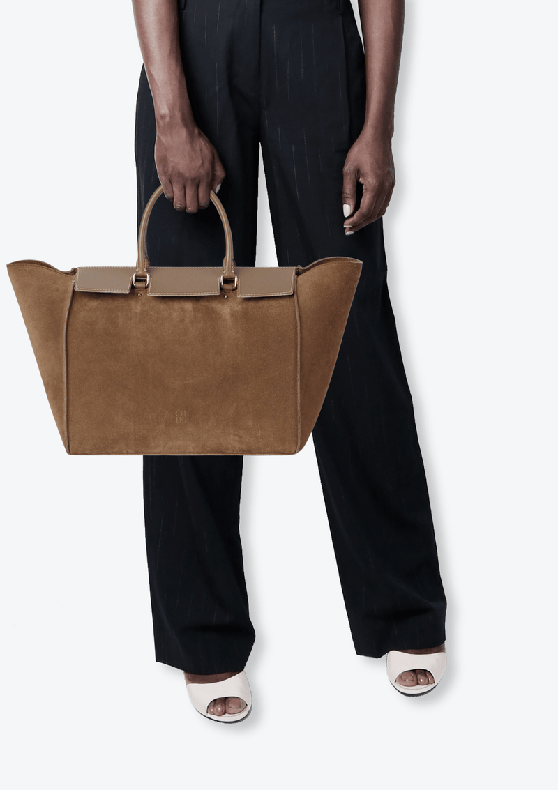 SUEDE TOTE BAG