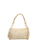 TWEED EMBELLISHED PEARL BAG