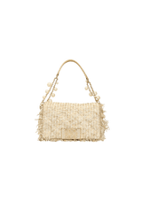 TWEED EMBELLISHED PEARL BAG