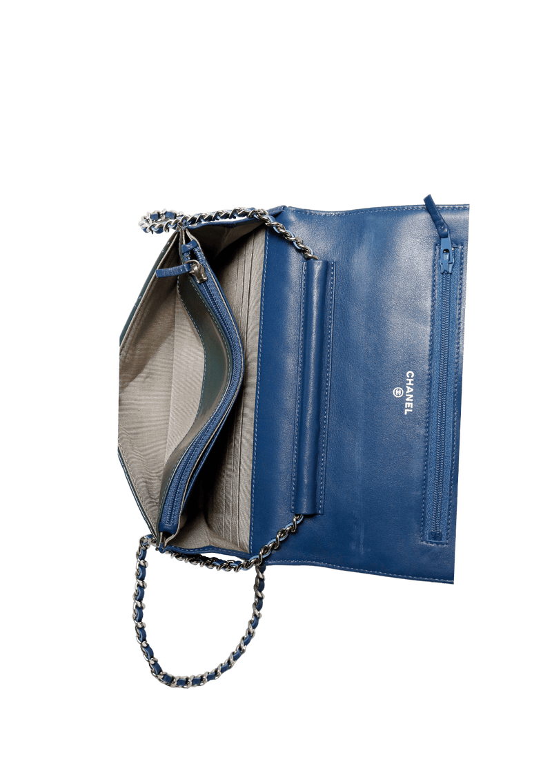 BOLSA CHANEL BRILLIANT WALLET ON CHAIN QUILTED PATENT VERDE Gringa