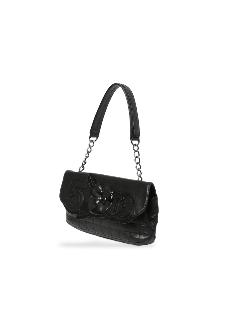 CAMELLIA NO. 5 QUILTED FLAP BAG