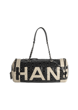 CAMELLIA LOGO PRINT BOWLING BAG