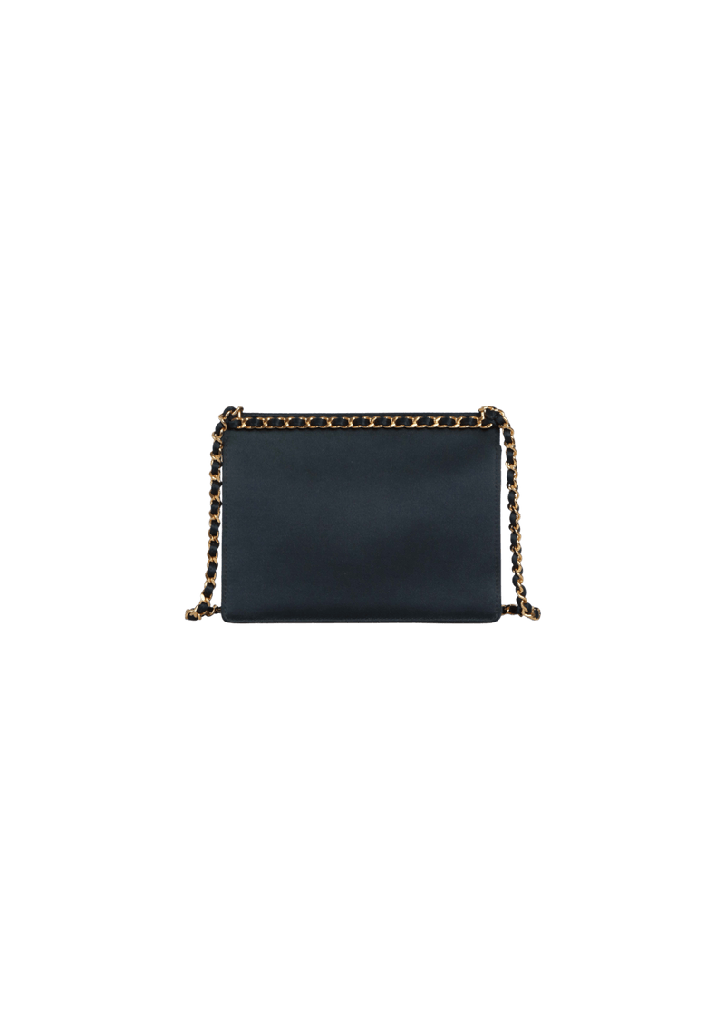 CC SILK FLAP BAG