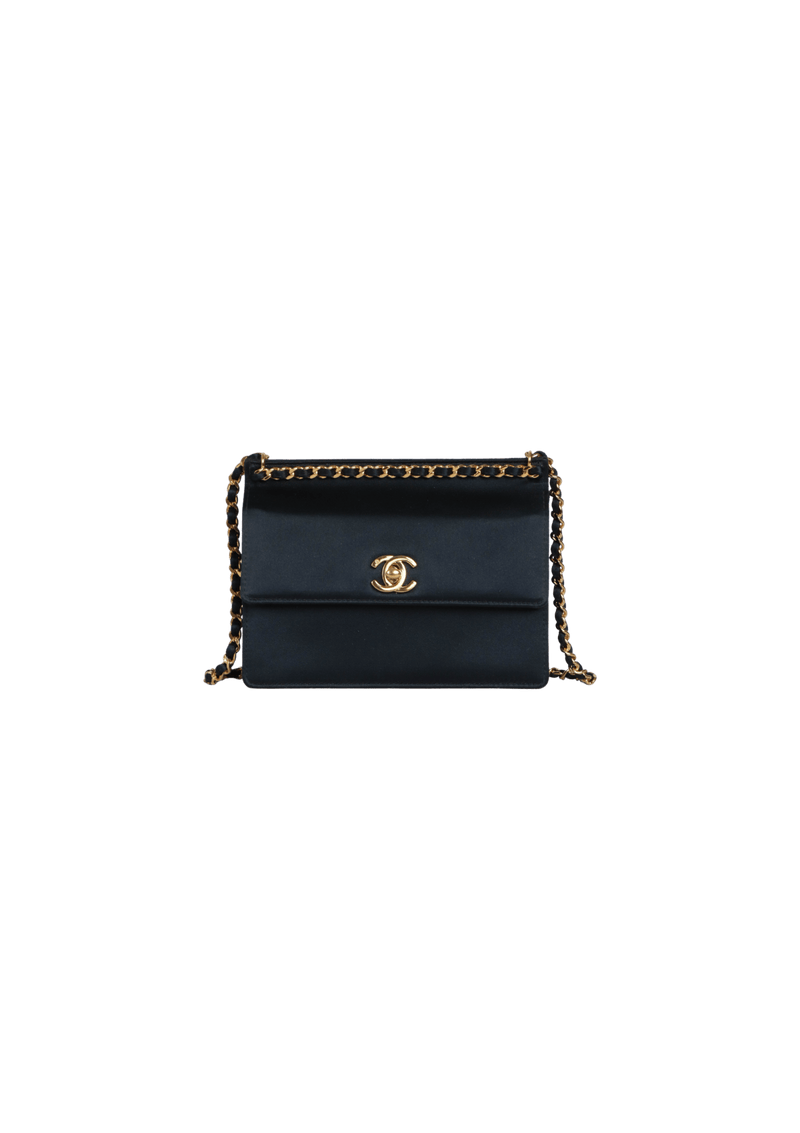 CC SILK FLAP BAG