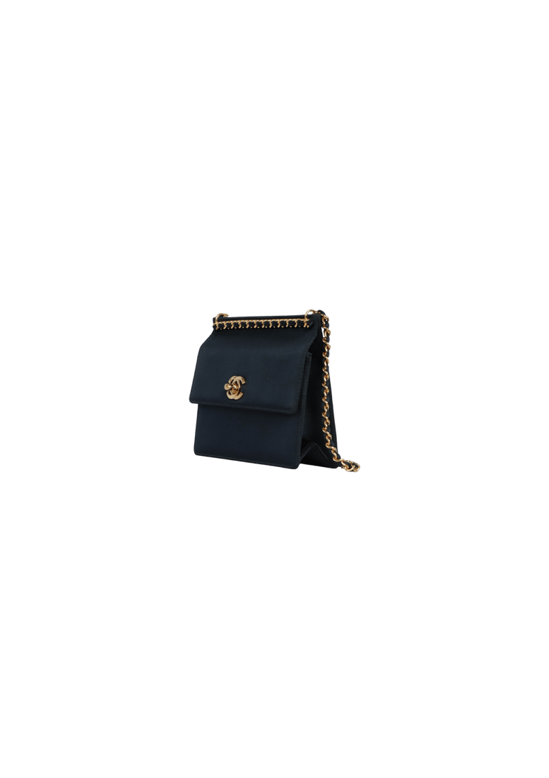 CC SILK FLAP BAG