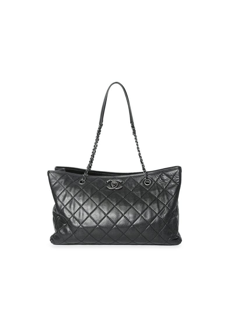 CHAIN SHOPPING TOTE LAMBSKIN