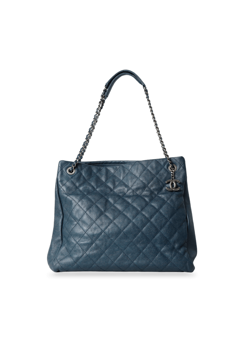 CHIC TALL SHOPPING TOTE CAVIAR