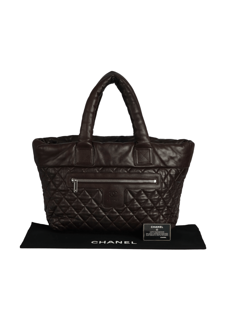 BOLSA CHANEL COCO COCOON RÉVERSIBLE TOTE MARROM ORIGINAL – Gringa
