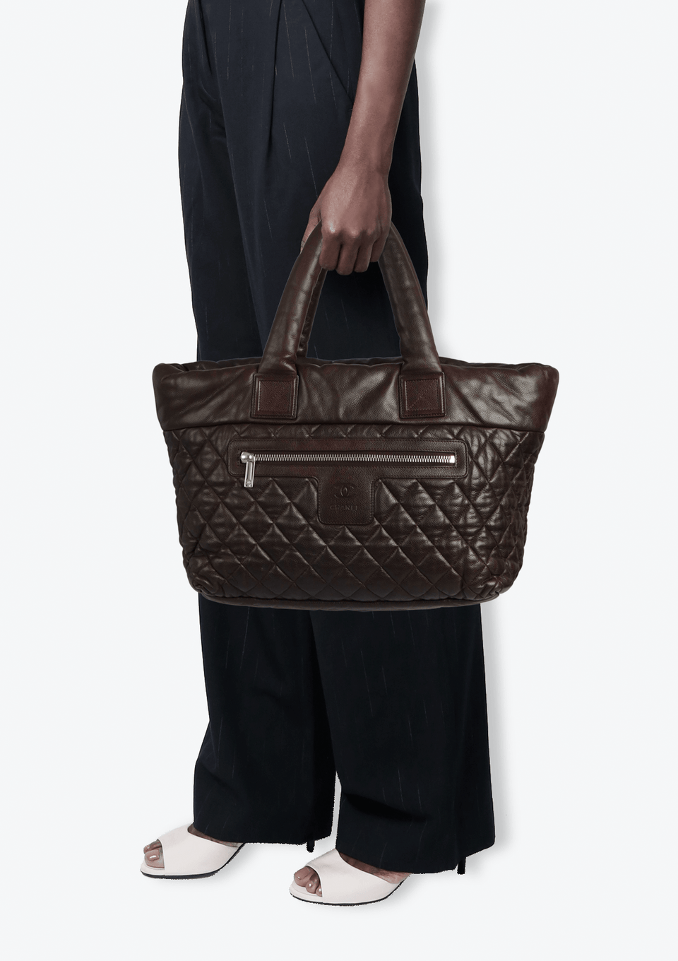 BOLSA CHANEL COCO COCOON RÉVERSIBLE TOTE MARROM ORIGINAL – Gringa