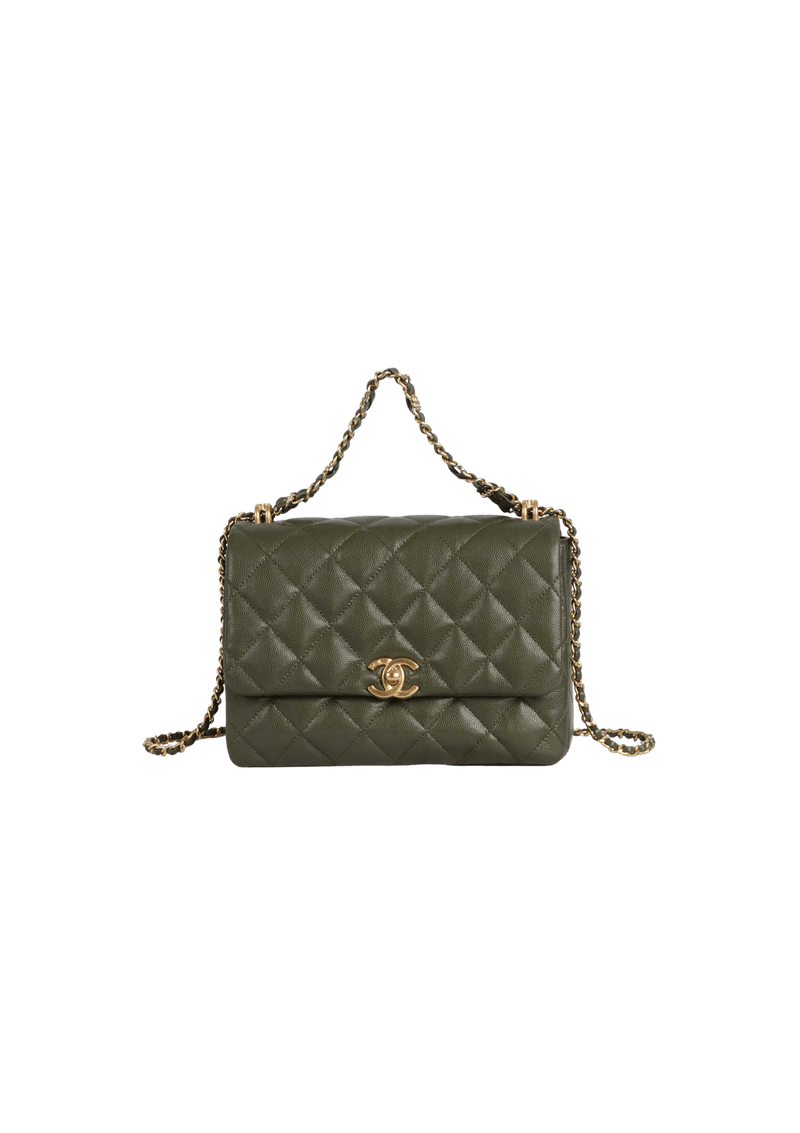 COCO FIRST FLAP BAG GRAINED CALFSKIN