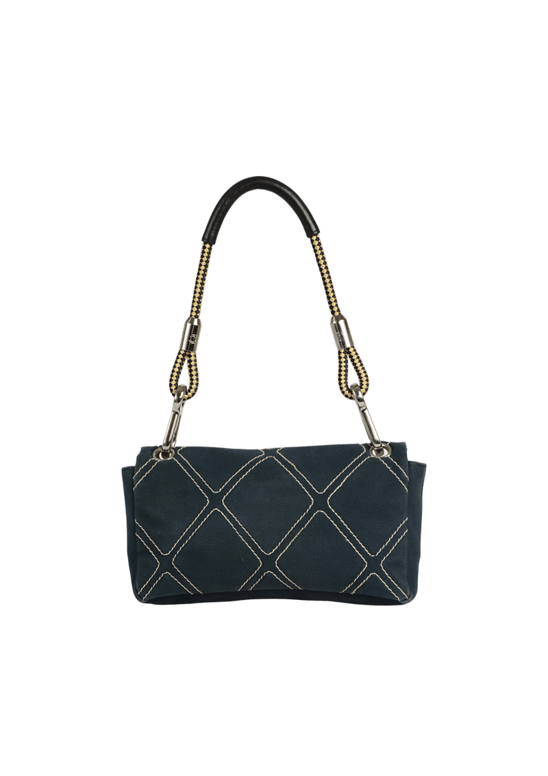 DIAMOND QUILT FLAP BAG