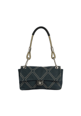DIAMOND QUILT FLAP BAG