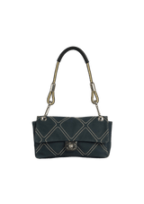 DIAMOND QUILT FLAP BAG