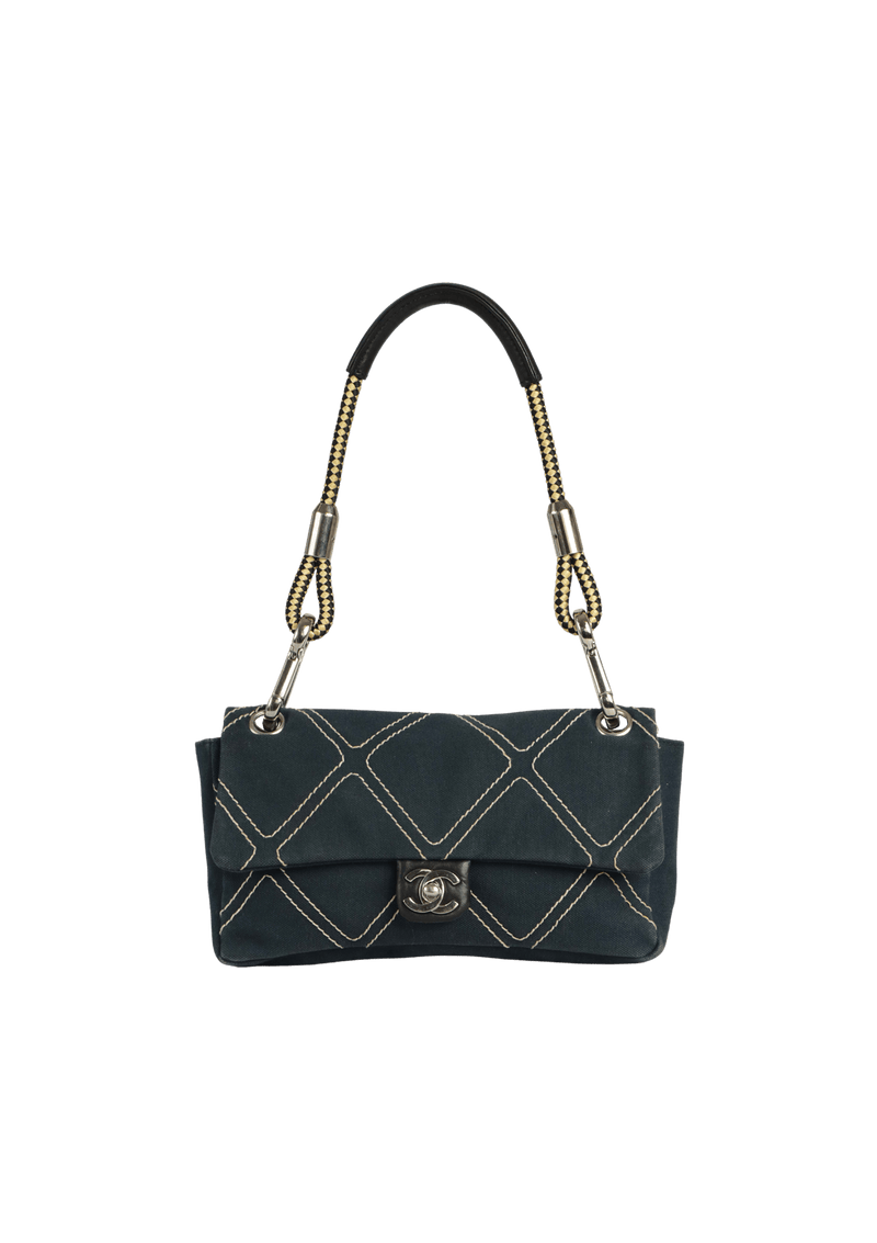 DIAMOND QUILT FLAP BAG