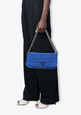 FANCY CROCHET FLAP BAG