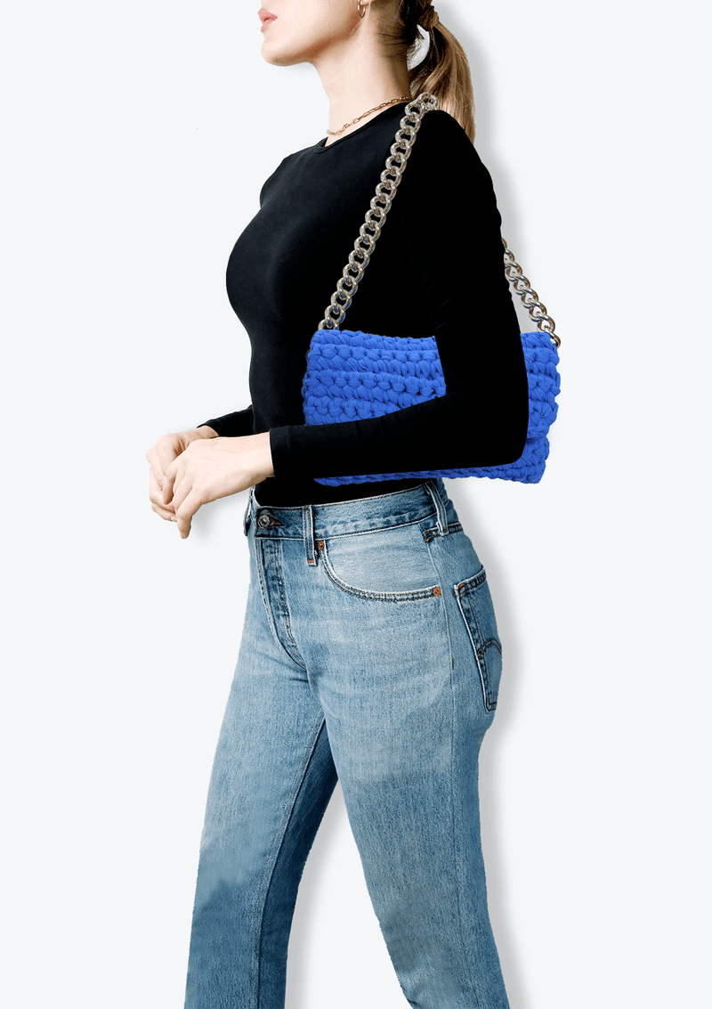 FANCY CROCHET FLAP BAG