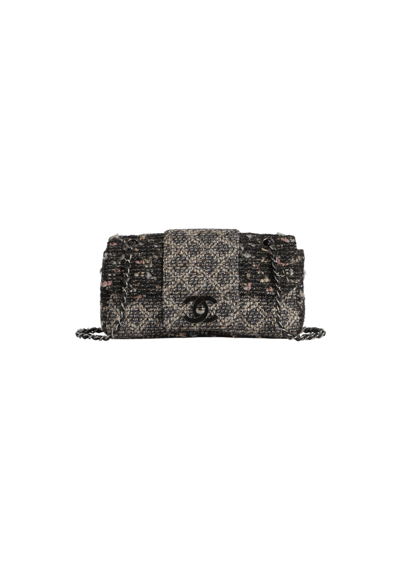 FANTASY TWEED FLAP BAG