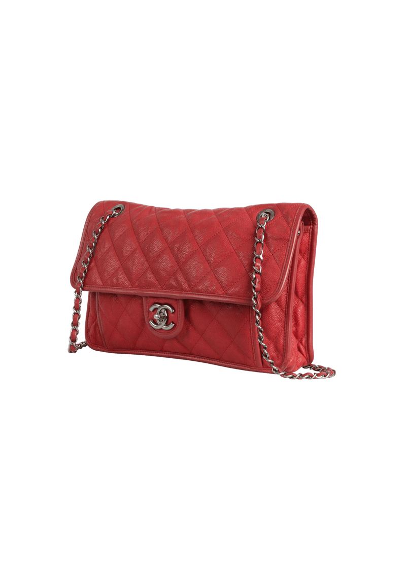 BOLSA CHANEL FRENCH RIVIERA FLAP BAG VERMELHO ORIGINAL Gringa