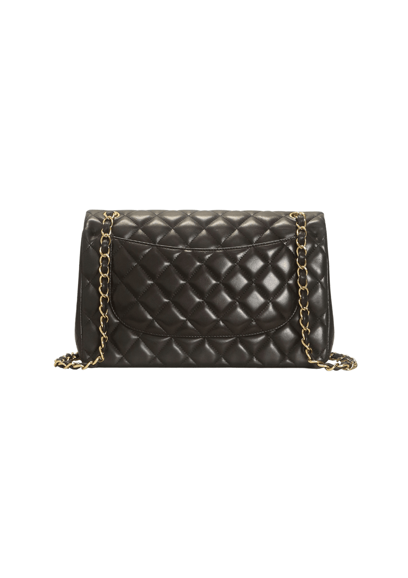 JUMBO CLASSIC DOUBLE FLAP LAMBSKIN