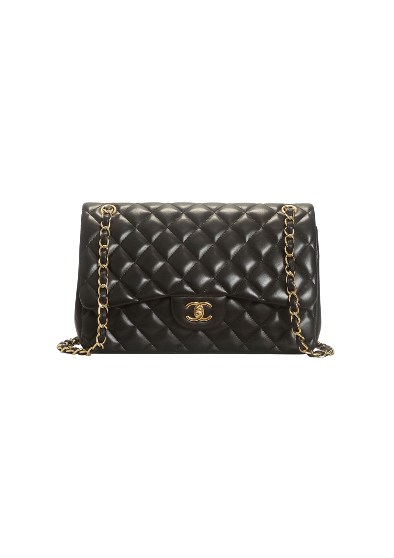 JUMBO CLASSIC DOUBLE FLAP LAMBSKIN